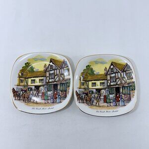Vintage Enoch Wedgwood Tunstall Plate Old Coach House Bristol England Souvenir